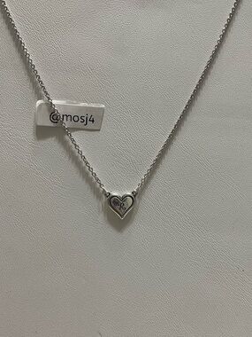 Delicate Heart Initial Necklace